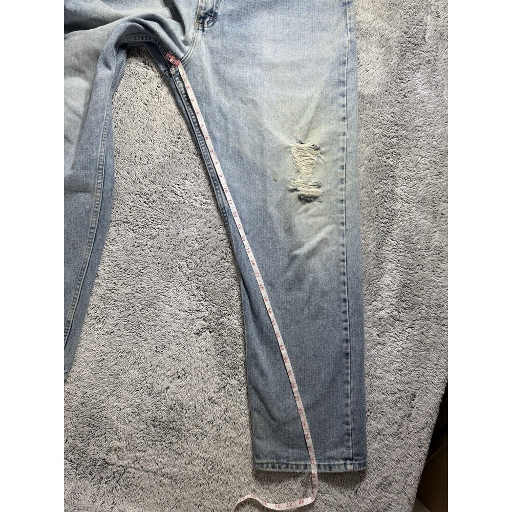 VTG Wrangler Jeans 36x32 Distressed Patina Faded Whiskered Grunge Workwear Denim - Picture 9 of 14